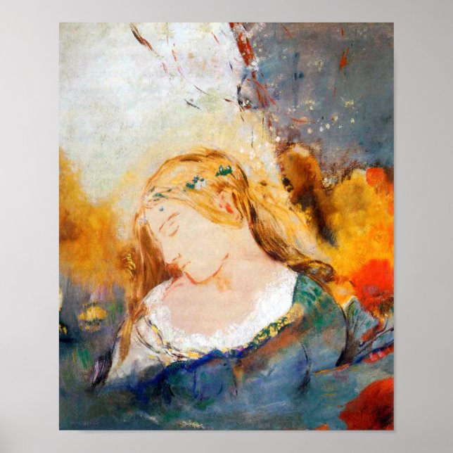 Poster Ophelia, Redon (Frente)