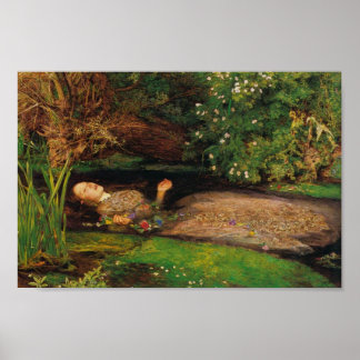 Poster Ophelia - Sir John Everett Millais