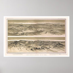 Pôster Opinião 1882 do Grand Canyon do Mt. Emma e do Mt.