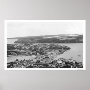 Pôster Opinião aérea 1920 de Alaska do Kodiak