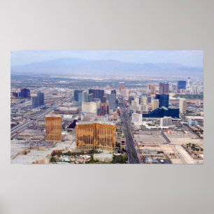 Pôster Opinião aérea da tira 2009 de Las Vegas