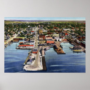Pôster Opinião aérea de Pensacola Florida