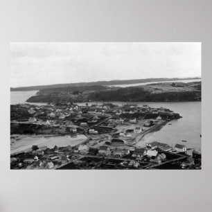 Pôster Opinião aérea o Kodiak, fotografia de Alaska