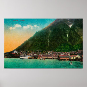Pôster Opinião da cidade de Juneau, AlaskaJuneau, AK 2