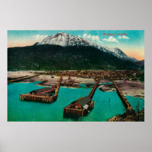 Pôster Opinião da cidade de Skagway, AlaskaSkagway, AK
