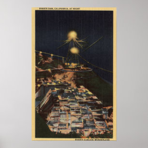 Poster Opinião da noite da represa de Shasta