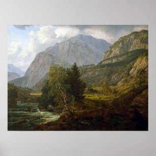 Poster Opinião de Johan Christian Dahl de Fortundalen