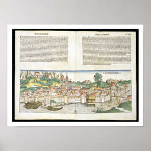 Poster Opinião de olho de pássaro Constance do Nurember