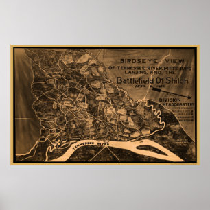 Pôster Opinião de olho de pássaro de Shiloh