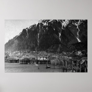 Pôster Opinião do beira-rio fotografia de Juneau, Alaska