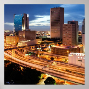 Pôster Opinião do centro da cidade