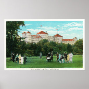 Pôster Opinião do hotel de Washington da montagem da