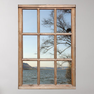 Poster Opinião do Loch de uma janela