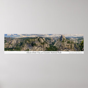Pôster Opinião do ponto da geleira em Yosemite