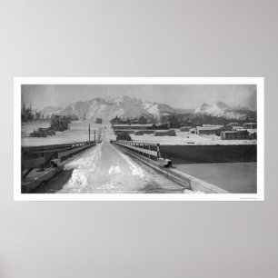 Pôster Opinião Seward da ponte, Alaska 1910
