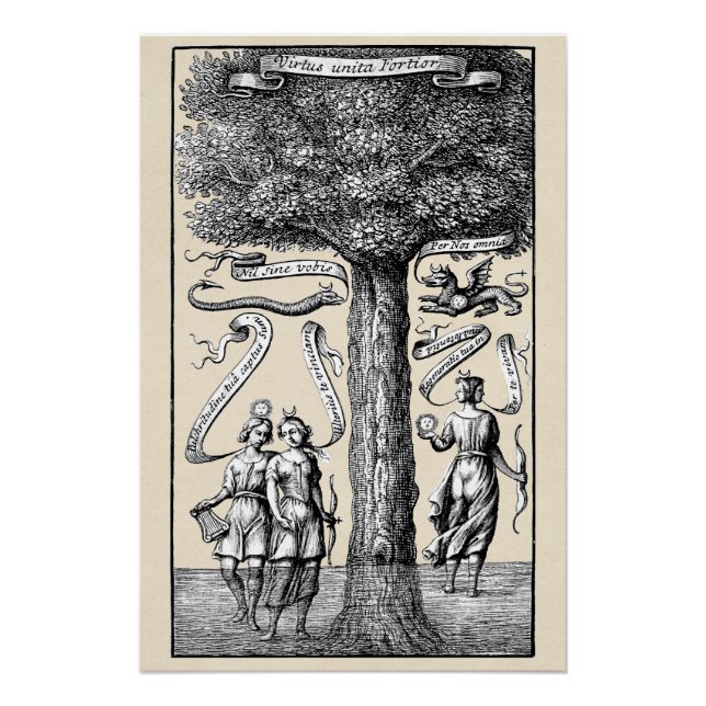 Pôster Oppositos Alquímicos Unidos por Conjunção (Frente)