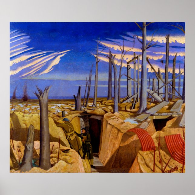 Poster Oppy Wood por John Nash (1917) (Frente)