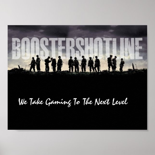 Pôster Ops Pretos - Levamos os jogos ao próximo nível (Frente)