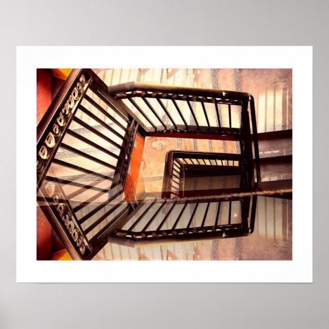 Poster Optical illusion Stairs (Frente)