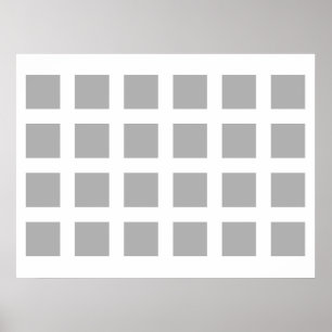 Poster Optical Illusion Vanishing Dots Grey and White