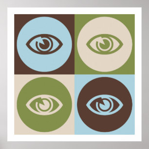 Pôster Optometria do pop art