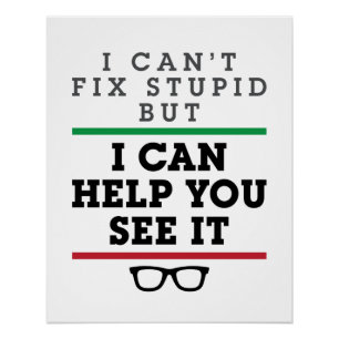 Pôster Optometria Oftalmologia Optometria Ver Estúpidos