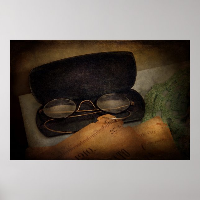 Pôster Optometrista - Óculos de leitura (Frente)