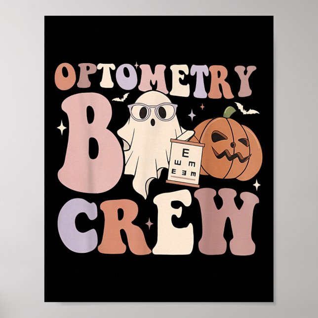 Poster Optometry Crew Optometry Boo Crew Halloween Optici (Frente)
