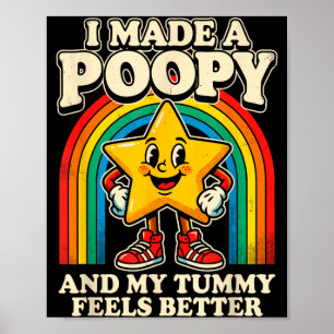 Poster opy Barriga se Sente Melhor Arte de Estrela Engraç