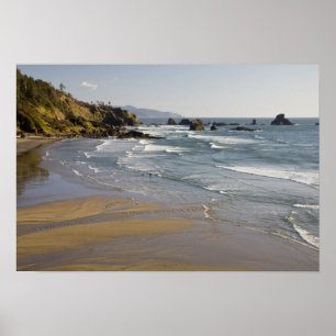 Pôster OR, Oregon Coast, Ecola State Park, Indiano