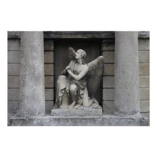 Pôster Oração à escultura do anjo
