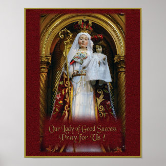 Poster Oração a Nossa Senhora do Bom Sucesso.
