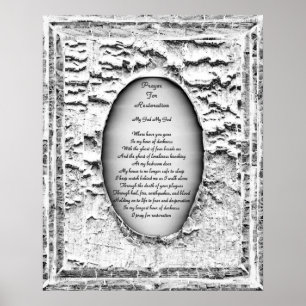 Pôster Oração à restauração