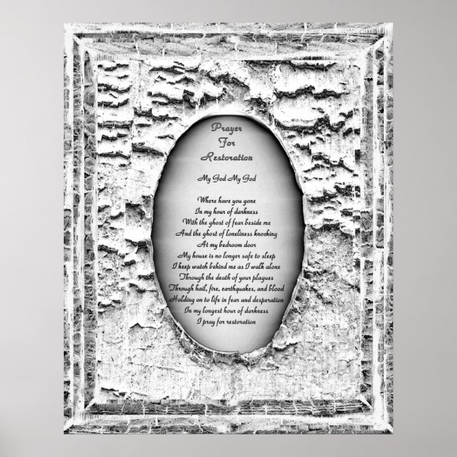 Pôster Oração à restauração (Frente)