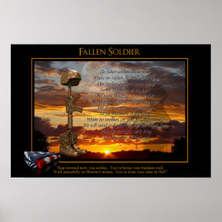 Poster Oração a um Soldado Fallen