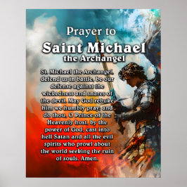 Poster Oração ao Santo Michael o Arcanjo