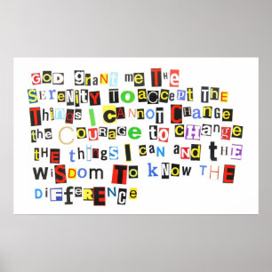 Pôster Oração da serenidade