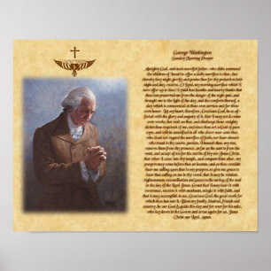 Poster Oração de domingo de manhã de George Washington