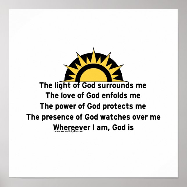 Pôster Oração de proteção (Frente)