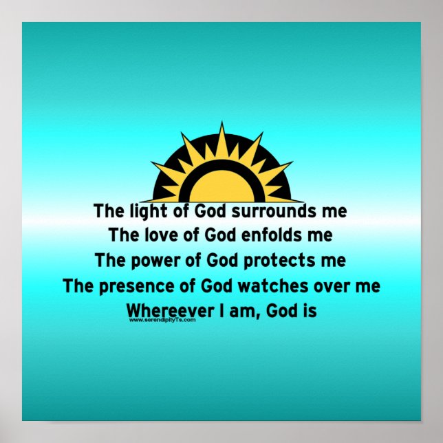 Pôster Oração de proteção (Frente)