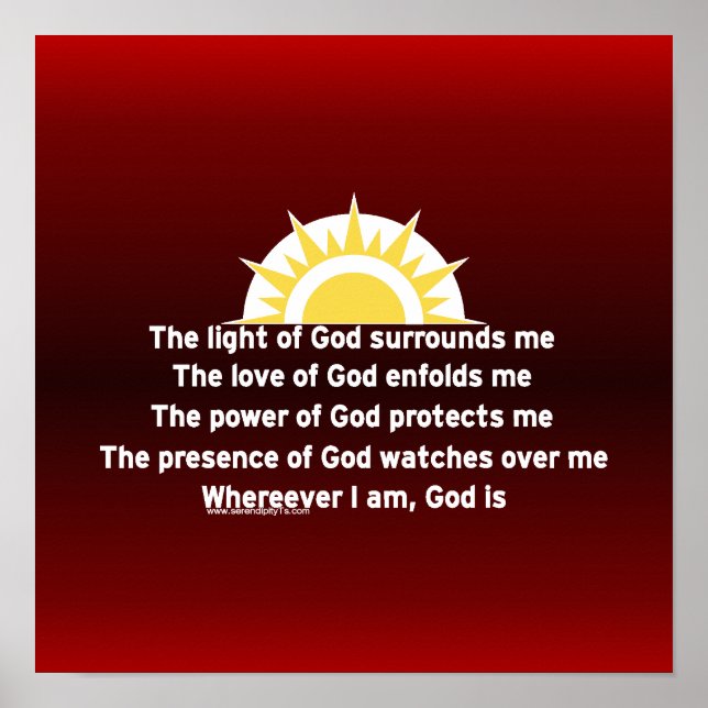 Pôster Oração de proteção (Frente)