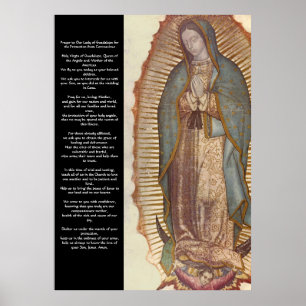Poster Oração de Proteção de Guadalupe Coronavírus