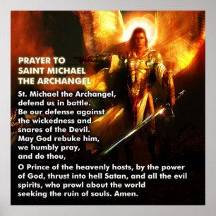 Poster Oração de St Michael