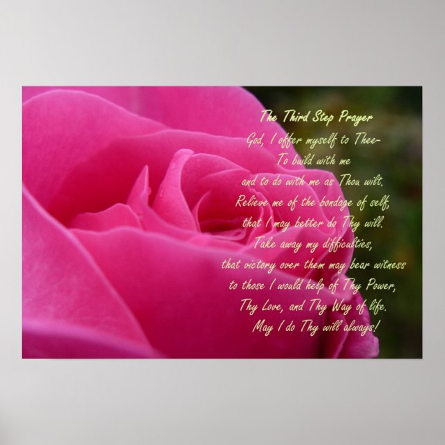 Pôster Oração de Terceiro Passo (Frente)