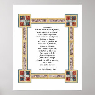 Poster Oração do Breastplate de St Patrick connosco