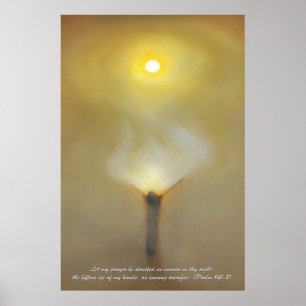 Poster Oração do deserto com a cópia das citações da