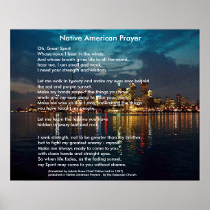 Poster Oração do nativo americano