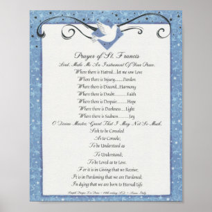 Pôster Oração do santo St Francis do 15:17 Paris de