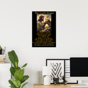 Poster Oração do Senhor Ressurreição Amanhecer Salvação A