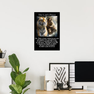 Poster Oração do Senhor Tigre Torrent Triunfo Arte